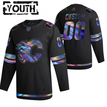 Calgary Flames tröja Customized 2021-22 Iriserande holografisk Svart Authentic - NHL Tröjor Barn Calgary Flames tröja Customized 2021-22 Iriserande holografisk Svart Authentic - NHL Tröjor Barn